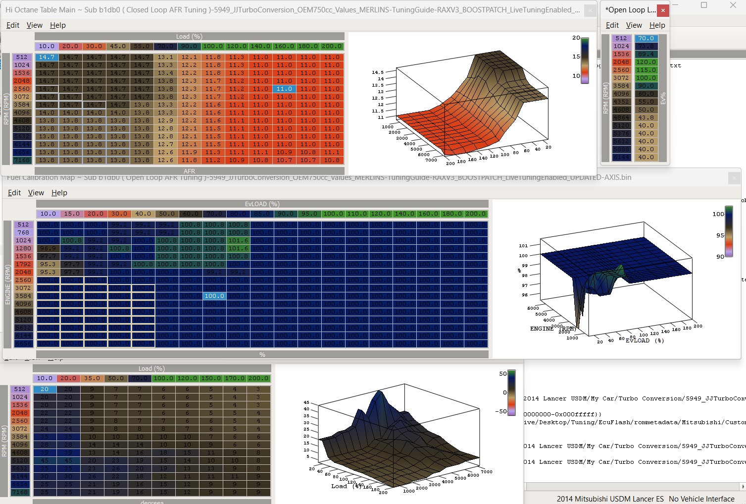 BoostReady turbo load patch XML table preview
